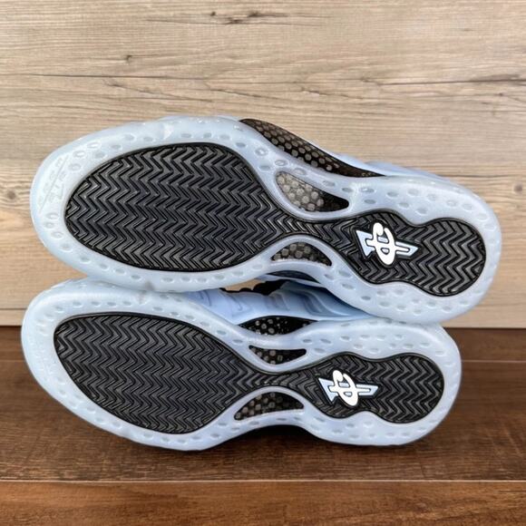 Nike Air Foamposite One Mens Size 8 Psychic Blue Black HJ6014 400 - Picture 5 of 5